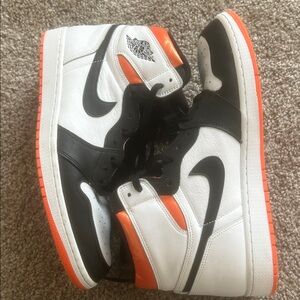 Jordan Sneakers White Black Orange